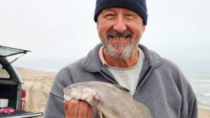 La pesca en Villa Gesell… Norman Cuenca